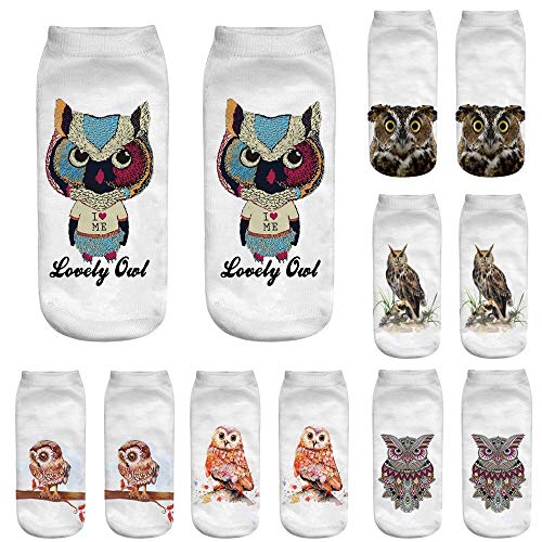 Emimarol Sports Socks for Men & Women Cute Casual Work Business Cotton Socks 3D Printing Medium Sports Socks