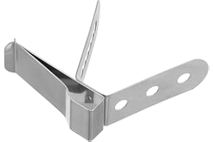 jojofuny Stainless Steel Meat Thermometer Clip Universal Temperature Probe Stand Pot Clip for BBQ Cooking and