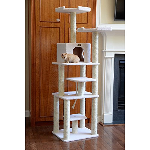 Armarkat Classic Cat Tree Ivory/14"D x 81"W x 201"H