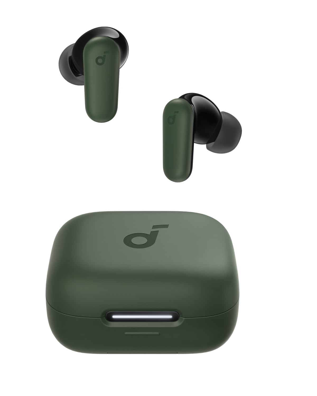 soundcore P30i by Anker Noise Cancelling Earbuds, Strong and Smart Noise Cancelling, Powerful Bass, 45H Playtime, 2-in-1 Case and Phone Stand, IP54, Wireless Earbuds, Bluetooth 5.4 (green) (Renewed)