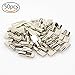 Sutemribor 5mm Shelf Pins, Spoon Shape Cabinet Furniture Shelf Support Pegs Nickel Plated, 50 Pieces
