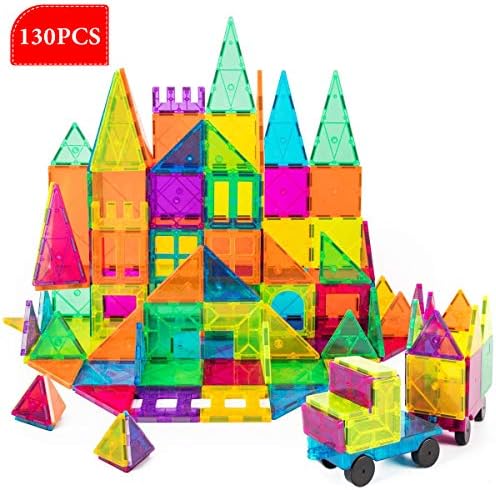 Magnetic Blocks 130 Pc Set Volterin 3D Magnet Building Tiles Construction Playboards Creativity beyond Imagination, Inspirational, Recreational, Educational Conventional +24PC Snow White Jigsaw Puzzle