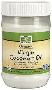 NOW Foods Organic Virgin Coconut Oil, 12 oz