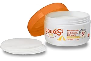 DOUXO S3 Pyo Pads - Hygiene for Dogs and Cats - Healthy Skin Sanitizer - Moisturizer - Hypoallergenic Fragrance - x30 Pads