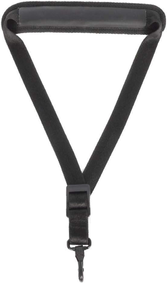 szdc88 Saxophone Neck Strap - Adjustable Soft Leather Neck Belt Padded with Hook for Alto Tenor