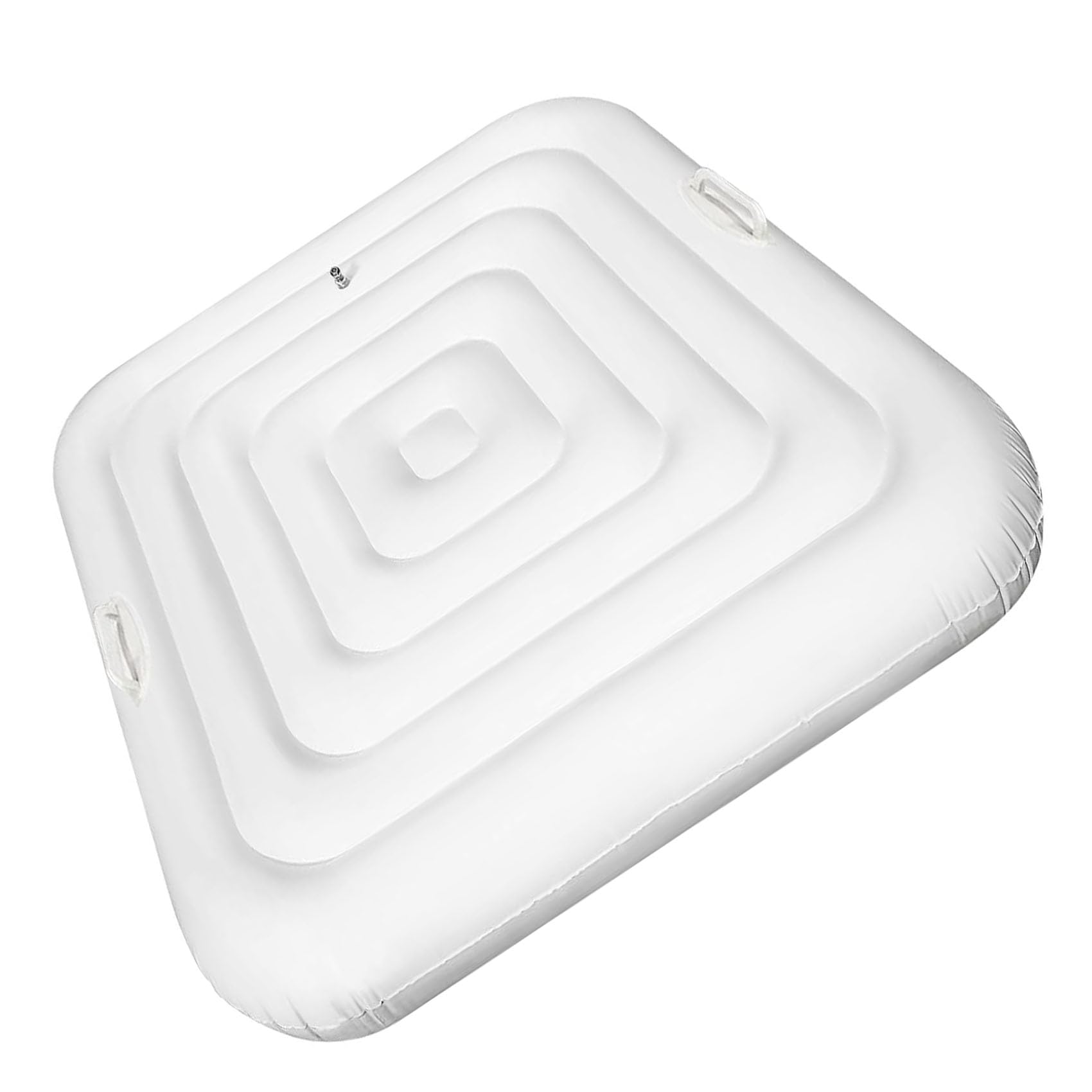 inflatable hot tub cover energy saving lid compatible with saluspa coleman spa for outdoor hot tub windproof rain-proof cover protector for hot tubs durable energy-saving (square-4.2ft-handle)