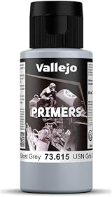 Vallejo Quick-Drying Acrylic Primer for Airbrush 60 ml USN Light Ghost Grey