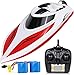 INTEY RC Boats for Kids & Adult - H102 20+ mph Remote Controlled RC Boat for Pool & Lakes, Speed Boat with 4 Channel & Capsize Recovery, a Must for Outdoor Adventure, Red