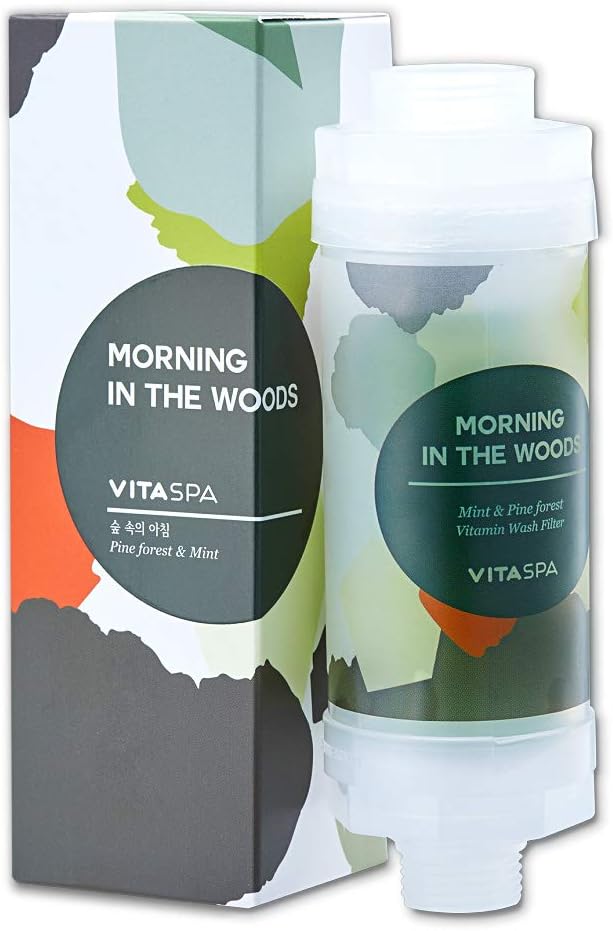 VITASPA Vitamin C shower Water Filter (Green) - Exellent Skin & Hair Enhancement, Aroma Therapy, Remove Chlorine & Impurities/Gift idea For Her/Him, wife, girlfriend