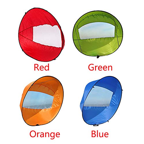 Tubwair 42.5 inch Downwind Wind Sail Sup Paddle Board Instant Popup Board Kayak Sail Kit for Kayak Boat Sailboat Canoe Foldable Style, Easy Setup, Deploys Quickly & Compact (Green) - Thumbnail 4