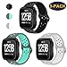 CAVN 3-Pack Compatible Fitbit Versa Bands for Men Women, Sweat Resistant Replacement Accessory Strap Bracelet Compatible Fitbit Versa Smartwtach (S/5.5