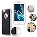 Accessory Crunch Anti-Gravity Selfie Case for iPhone 7, Nano Suction Stick to Glass, Tile, Car GPS, Most Smooth Surface - Black on White