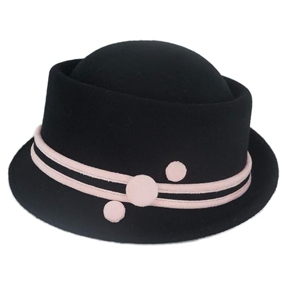 ladies black felt hat uk