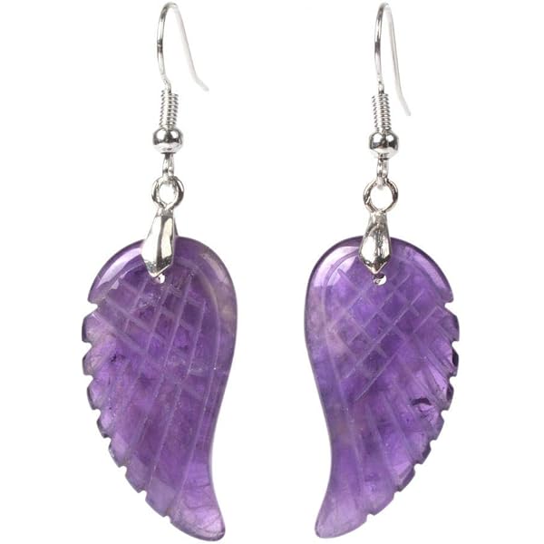 7 Chakra Stone Dangle Earrings - Natural Crystal Healing Energy Jewelry For Women, 2.4 Inches - View #4