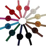 QingHan Little Girls' Fabric Flower Headband Pack of 12