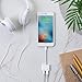 Lightning Jack Audio Headphone Adapter for Apple iPhone X 8/8 Plus iPhone 7/7 Plus&ipod&ipad. Dual Earphone Audio Adaptor and Charge Converter[Control Audio+Charge+Music+Call](Support iOS 11 or Later)