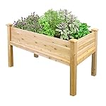Greenes Fence Elevated Garden Bed, 48" L x 24" W x 31", Cedar