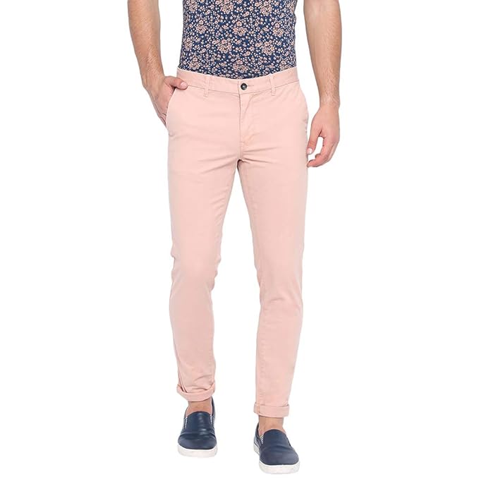 orange skinny trousers