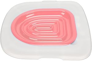 DOACT Cat Toilet Training Kit Universal Reusable Environmentally Friendly Cat Toilet Trainer for Pet Cleaning(White Tray, 1 Gray Inner Support) Litter Boxes (White Tray, 1 Inner