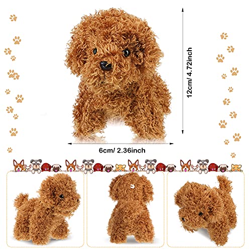 9 Pieces Mini Dog Stuffed Animals Bulk Plush Puppy Party Favors Small Stuffed Soft Baby Puppies