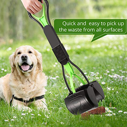 PPOGOO NonBreakable Pet Pooper Scooper for Dogs and Cats with Long