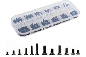 QTEATAK 240Pcs Laptop Notebook Computer Replacement Screws Kit for Laptop Computer SSD Hard Disk SATA
