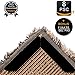 Rug Gripper YoYang 8 pcs Black Anti Curling Rug Grippers Non Slip Rug Gripper with Renewable Reusable Gripper Tape Kitchen Bathroom Outdoor Rug Gripper - Keeps Your Rug in Place & Makes Corners Flat