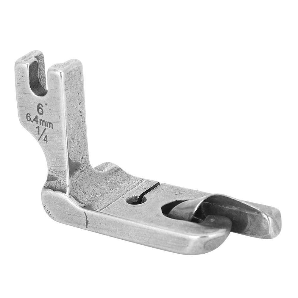 YWBL-WH Hemmer Foot, Industrial Lockstitch Flat Rolled Hem Foot, 1/4in Quilting Foot Presser Feet, Sewing Machines Accessories