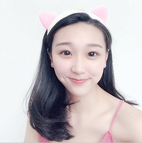 3 PCS Coral Velvet Cat Ear Makeup Shower Face Washing Headband Hairband Hair Accessories Best Makeup Headband Tool for Women
