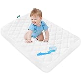 Biloban Pack and Play Mattress Protector 100% Waterproof | Quilted Mini Crib Waterproof Protector | Playpen Mattress Protecto