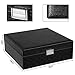 SONGMICS 2-Layer Jewelry Box Organizer, with Built-in Mirror, Removable Trays, Buckle Closure, for Earrings, Necklaces, Rings, Gift for Girls Women, Black UJDS305BK