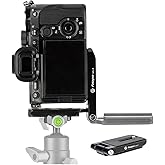 Fotopro DSLR Camera L Bracket Vertical Horizontal Switching Foldable Tripod Quick Release Plate for DSLR Camera Fluid Heads Stabilizer Tripod Monopod QAL-R