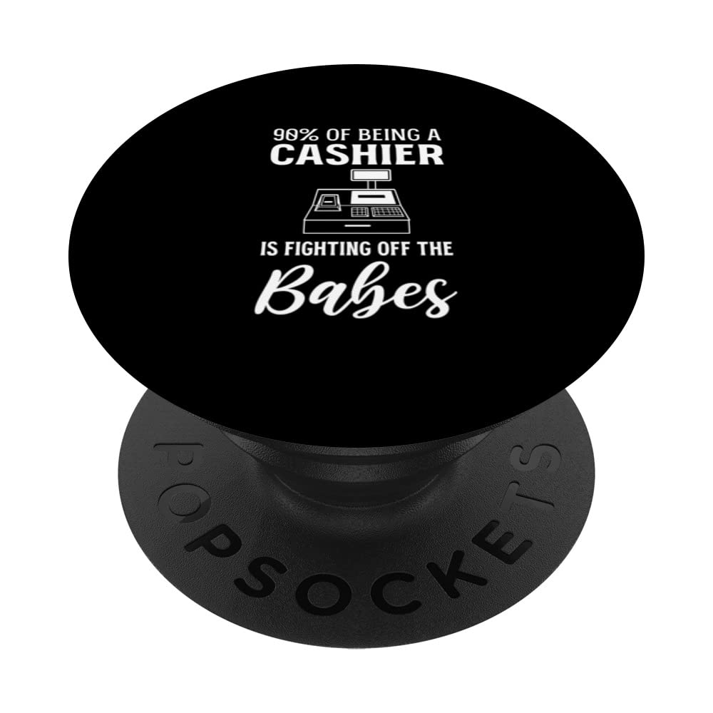 Fighting Off Babes Clerk PopSockets Swappable PopGrip