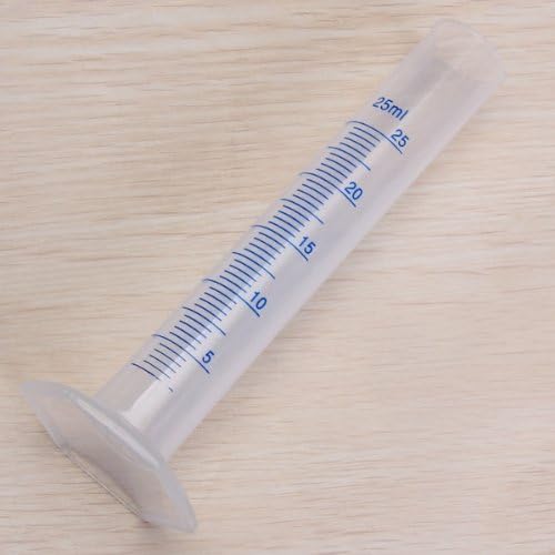 4pcs Transparent Measuring Plastic Graduated Cylinder 10ml/25ml/50ml/100ml