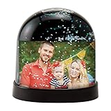 Horizontal Photo Snow Globe (Black)