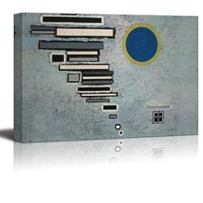 Unequal by Vassily Kandinsky - Canvas Print Wall Art Famous Painting Reproduction - 12" x 18"