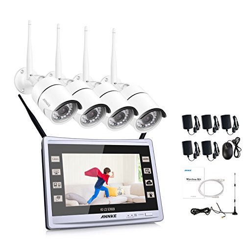 ANNKE 4CH 960P Wifi Security Camera System with 11