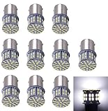 Cargo LED 10 Pcs Extremely Super Bright 1156 1141 1003 1073 BA15S 7506 50 SMD 3014 LED Replacement Light Bulbs for RV Indoor Lights 6000K Xenon White