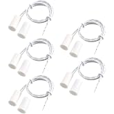 VictorsHome Magnetic Reed Switch RC-33 NO Recessed Wired Window Door Contact Sensor for Home Security and Burglar Alarm Systems 5 Pcs