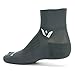 Swiftwick - Aspire TWO, Micro-Crew Compression Socks for Endurance Sports (Medium, Gray)