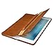 Jisoncase Apple Pencil Case Cover Genuine Leather Slim Sleeve Carrying Bag Protective Pencil Holder with Elastic Band for Apple iPad Pro Pencil Brown JS-APL-01A20