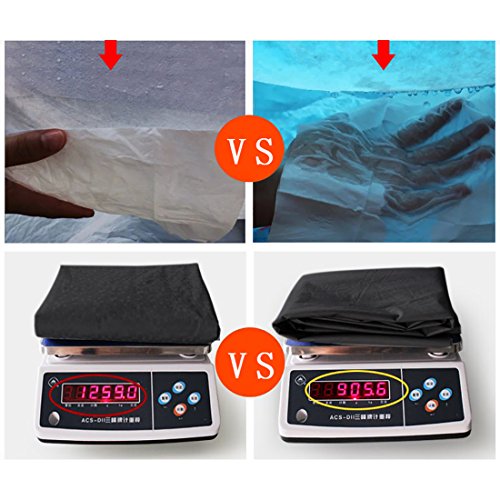 uxcell 3XXL 5.3M 190T Black Stormproof Breathable Outdoor Indoor Car Cover