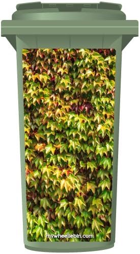 Ivy Leaves Wheelie Bin Sticker Panel Extra Large
