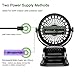 COMLIFE Rechargeable Battery Operated Clip on Desk Fan with Aroma Diffuser Function and 4 Speeds, Portable Battery or USB Powered Aroma Fan for Baby Stroller, Bedroom, Office, Car, Gym or Travel