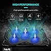 HAVIT-Laptop-Cooling-Fan-Portable-Cooling-Pad-with-5-Quiet-Fans-and-2-USB-Ports-for-Up-to-17-Laptops-F2068-BlackBlue HAVIT Laptop Cooling Fan, Portable Cooling Pad with 5 Quiet Fans and 2 USB Ports, for Up to 17” Laptops, F2068 (Black…
