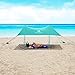 Red Suricata Family Beach Tent & Beach Canopy, UPF50 Sun Beach Shade, Sunshade with 4 Aluminum Poles, 4 Pole Anchors & Sand Shovel, Large & Portable Sun Shelter Tarp (Large, Turquoise)