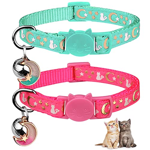 Baeuppit Breakaway Cat Collar with Bell