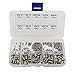 Raogoodcx 250Pcs M3 4 5 6 8 Hex Allen Head Socket Set Grub Screw Assortment kit 304 Stainless Steel