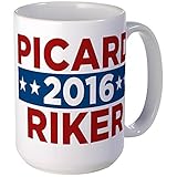 CafePress - Star Trek Picard Riker 2016 Mugs - Coffee Mug, Large 15 oz. White Coffee Cup