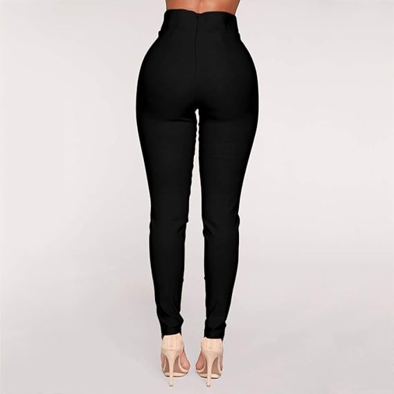 tie waist skinny trousers